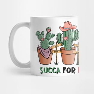 Succa For Love - Cute Succulent Plant Valentine Design Mug